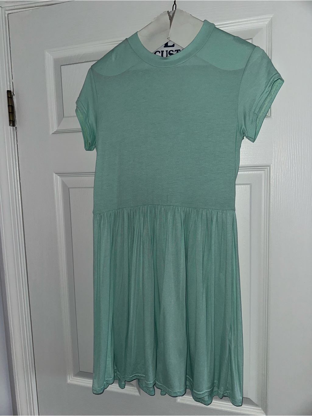 Nwt Missguided Short Sleeve Mint Green Mini Dress Size 2